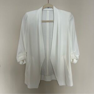Aritzia Babaton Power Hip Blazer in White, Size 0